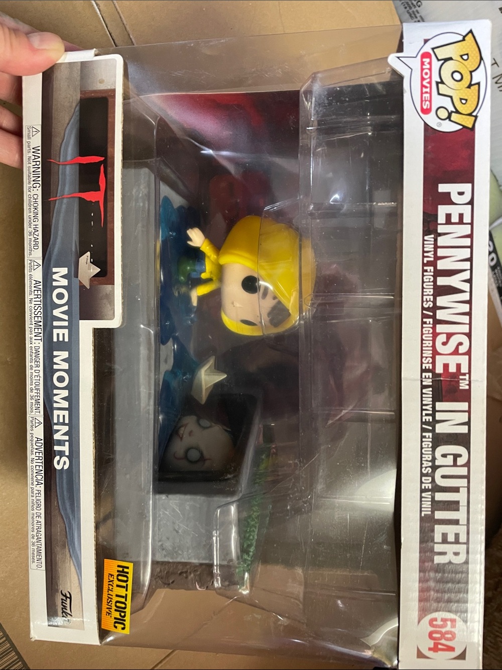 Funko Pennywise in Gutter Movie Moments Vinyl Figure - Yellow, Red, Blue
